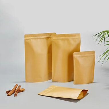 Kraft paper snack pouch for leisure food packaging