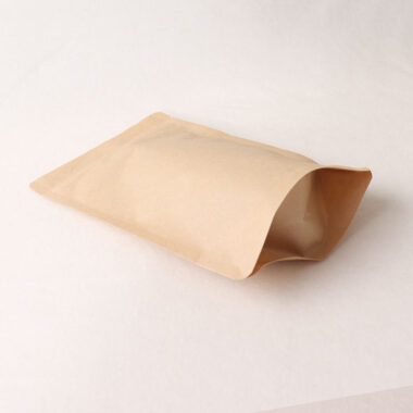 High-quality kraft paper pouch with strong resealable zipper