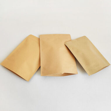 High-quality kraft paper pouch with strong resealable zipper