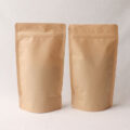 High-quality kraft paper pouch with strong resealable zipper