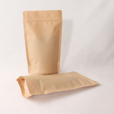 High-quality kraft paper pouch with strong resealable zipper